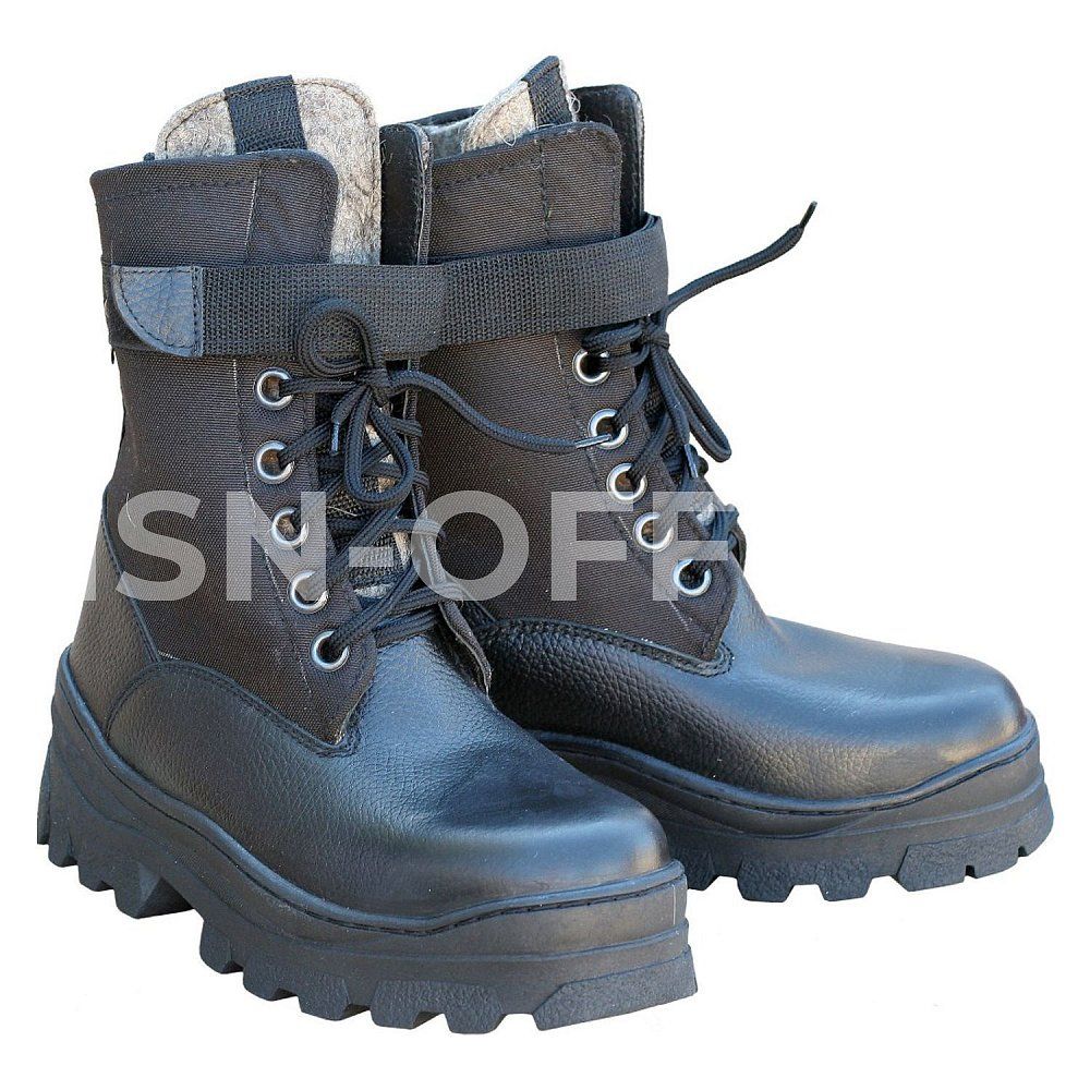 Полусапоги войлочные "Лось" с чулком комбинированные 532-1