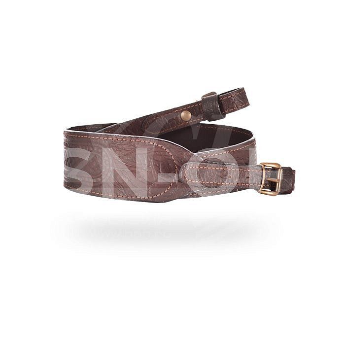 Ремень ружейный фигурный кожа с тиснением, пряжкой 312                      